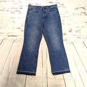 Free People straight legged cropped jeans